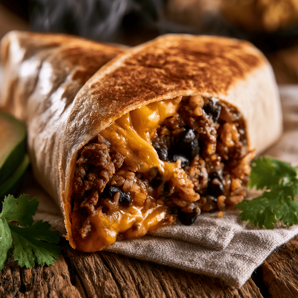 Beef Burritos Step-by-step preparation of Beef Burritos (Beef Burritos)