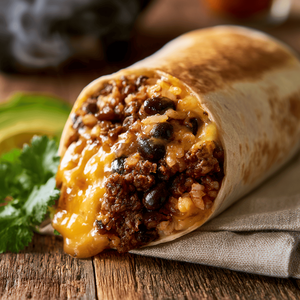 Beef Burritos Serving suggestion for Beef Burritos โ Beef Burritos