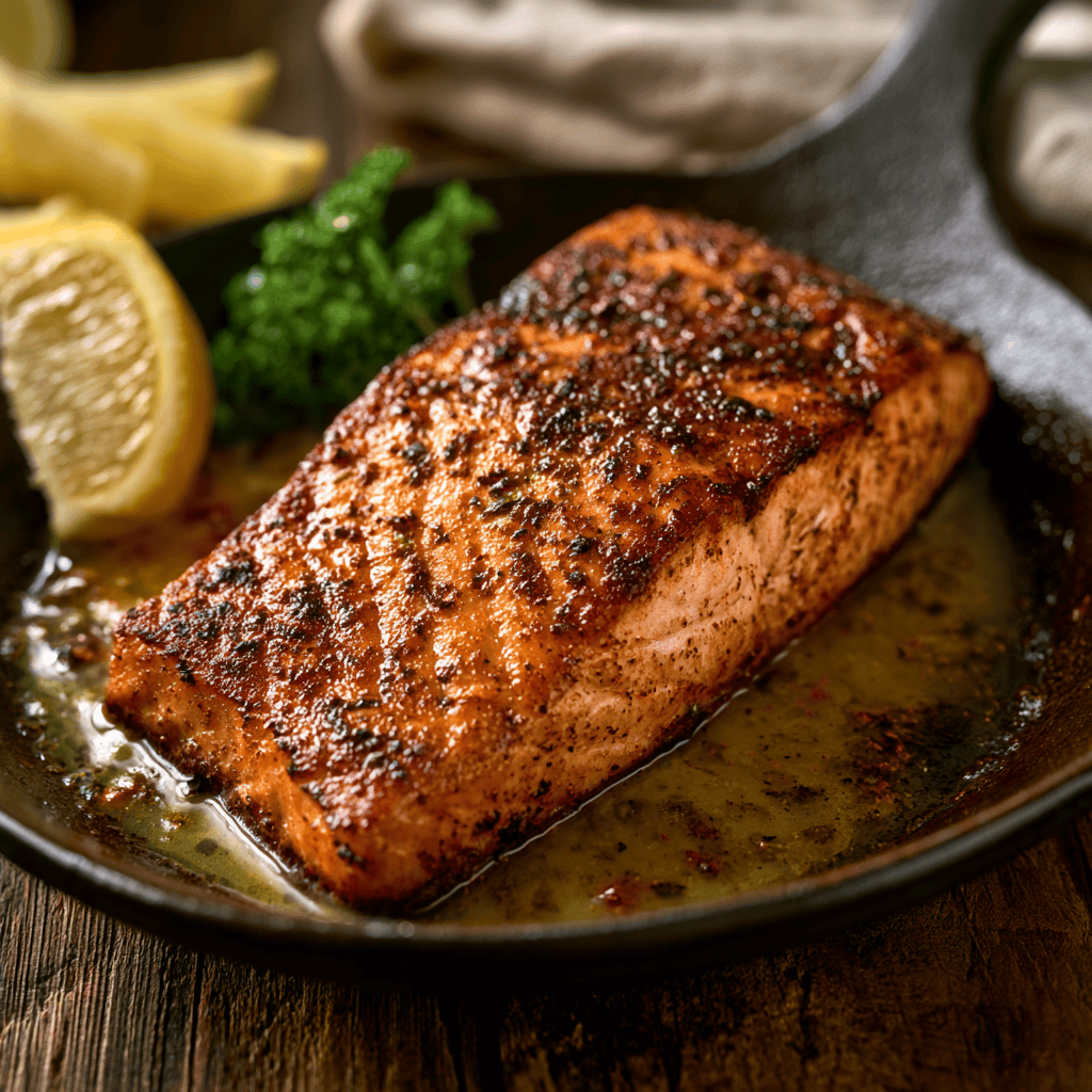 Cajun Salmon Recipe Step-by-step preparation of Cajun Salmon Recipe (Cajun Salmon Recipe)