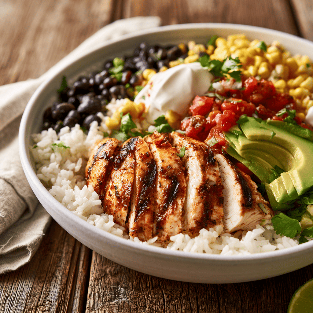 Chicken Burrito Bowl — homemade Chicken Burrito Bowl recipe