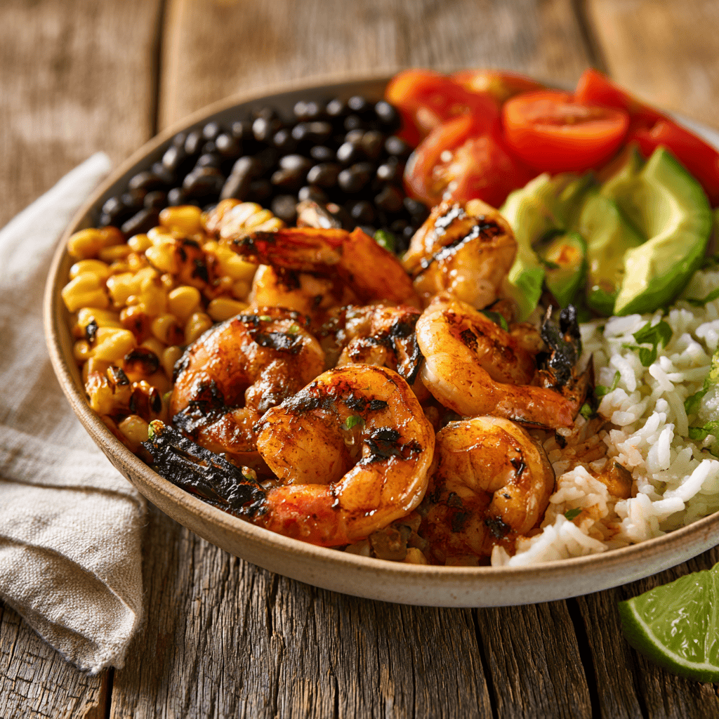 Step-by-step preparation of Chipotle Lime Shrimp Bowls Recipe (Chipotle Lime Shrimp Bowls)