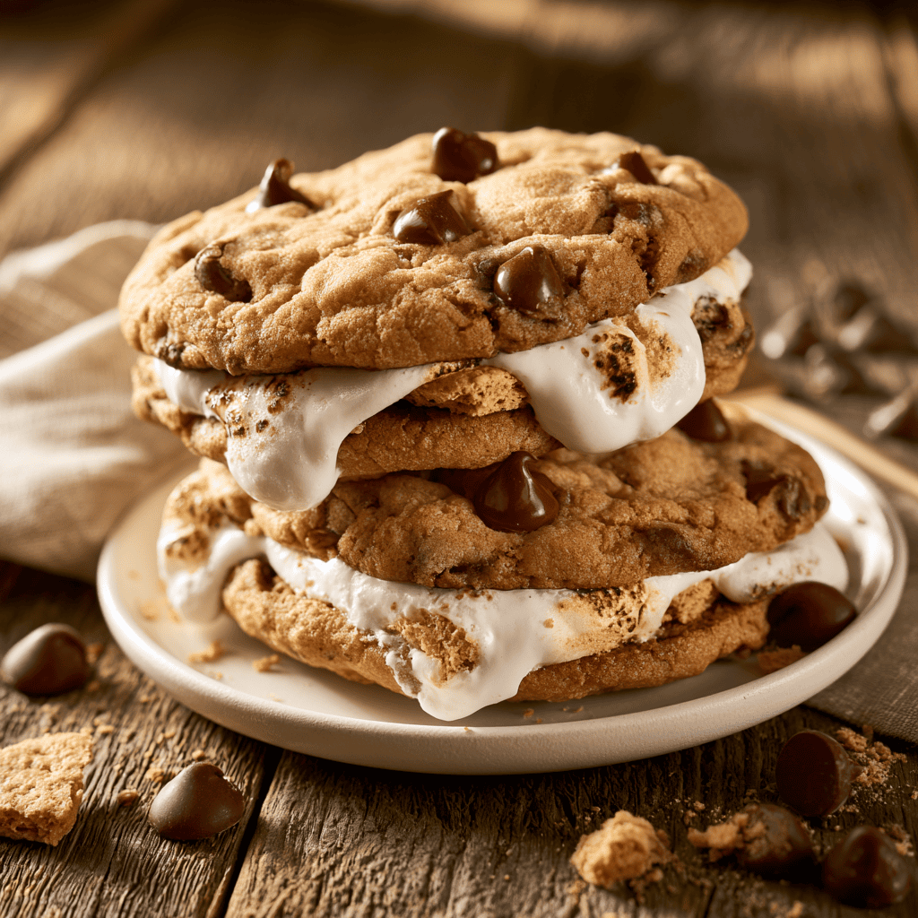 Step-by-step preparation of Chocolate Chip S'more Cookie Sandwiches (Chocolate Chip S'more Cookie Sandwiches)