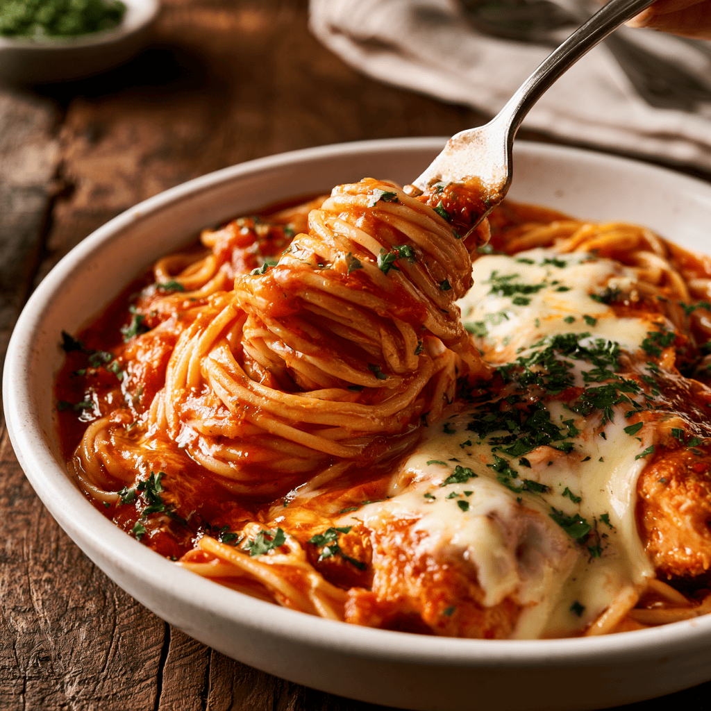 Easy Chicken Spaghetti Step-by-step preparation of Easy Chicken Spaghetti (easy chicken spaghetti)