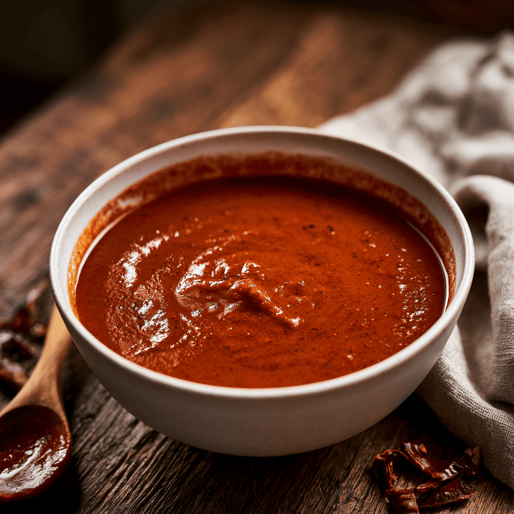 Serving suggestion for How to make Enchilada Sauce — homemade enchilada sauce
