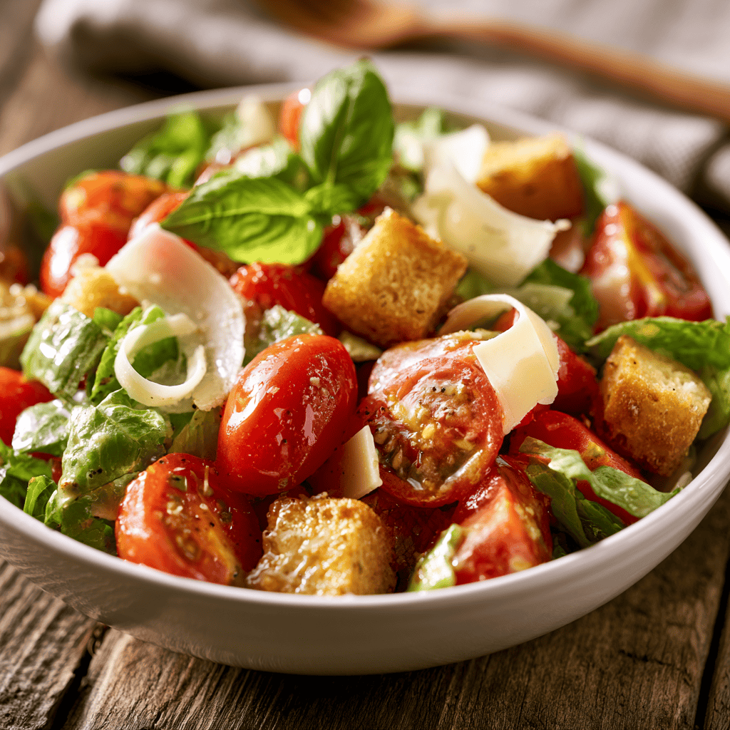 Parmesan Chopped Salad Recipe Serving suggestion for Parmesan Chopped Salad Recipe โ Parmesan Chopped Salad