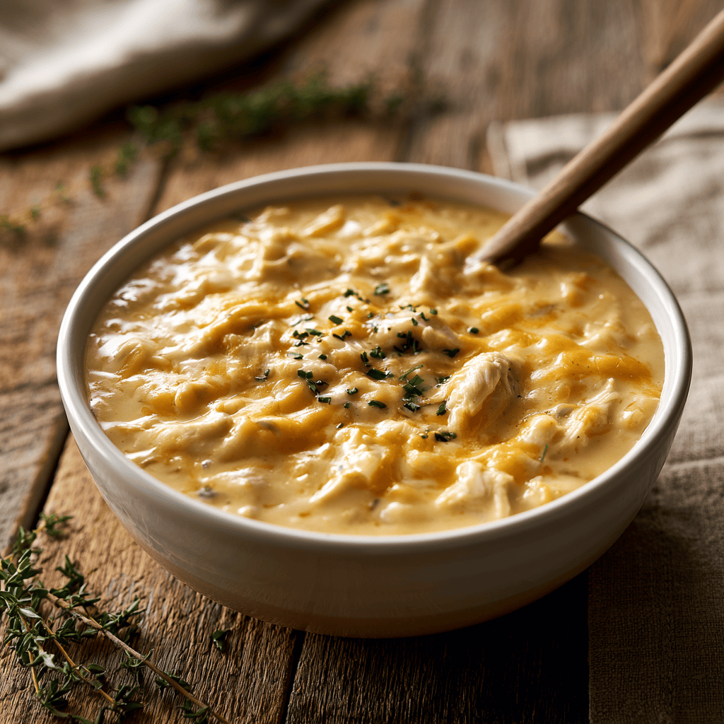 Slow Cooker Cheesy Chicken Soup Serving suggestion for Slow Cooker Cheesy Chicken Soup โ Slow Cooker Cheesy Chicken Soup
