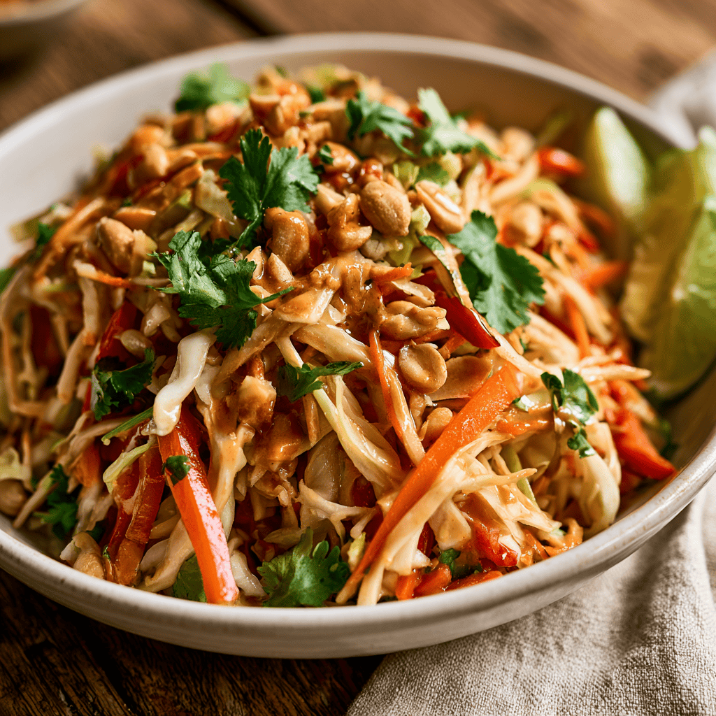 Asian Peanut Slaw Serving suggestion for Asian Peanut Slaw โ Asian Peanut Slaw