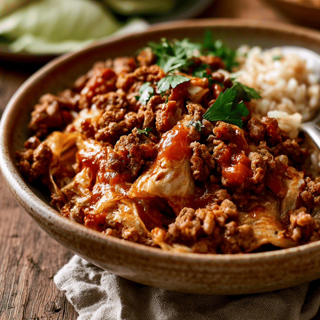 Step-by-step preparation of Best Unstuffed Cabbage Rolls (unstuffed cabbage rolls)