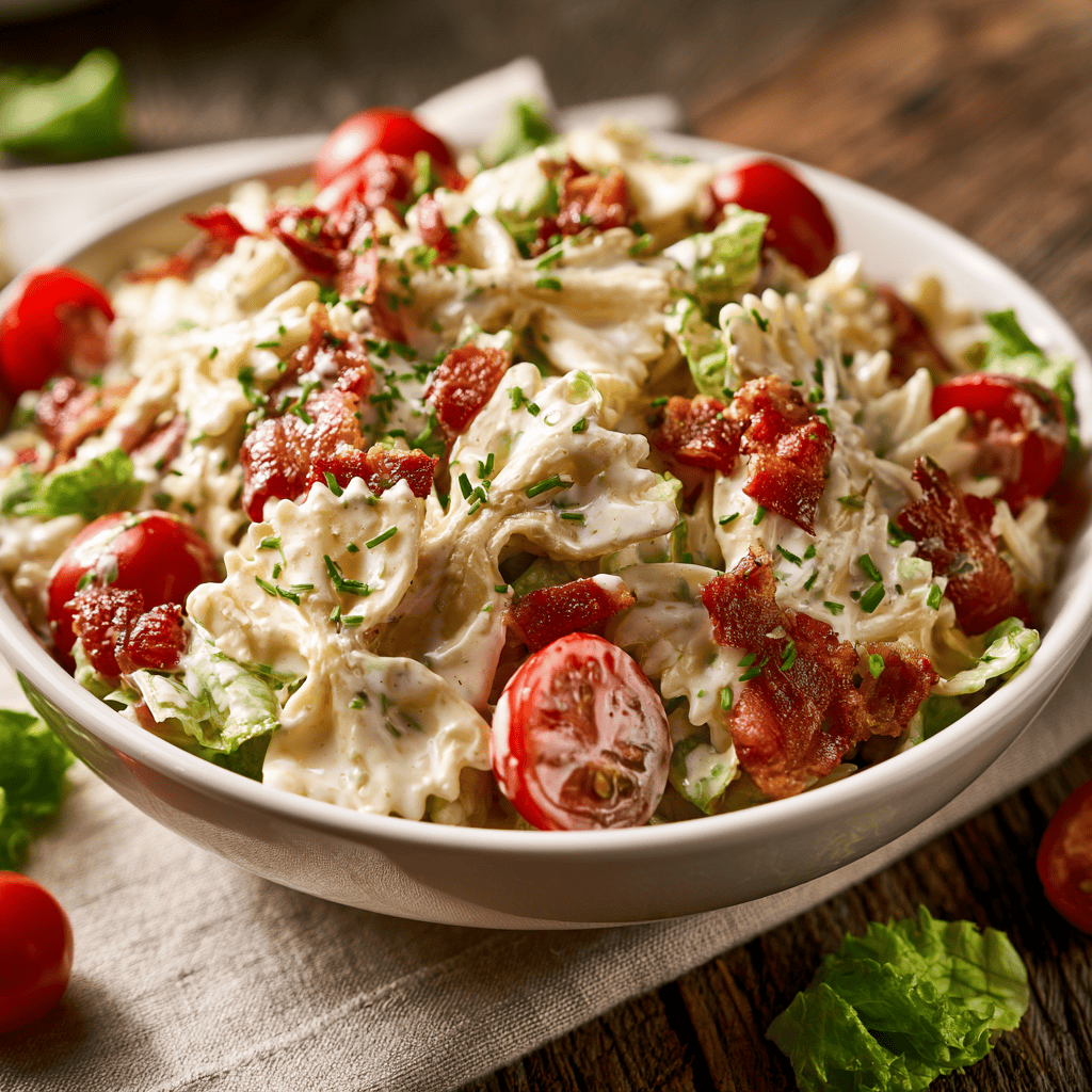 Step-by-step preparation of BLT Pasta Salad (BLT pasta salad)