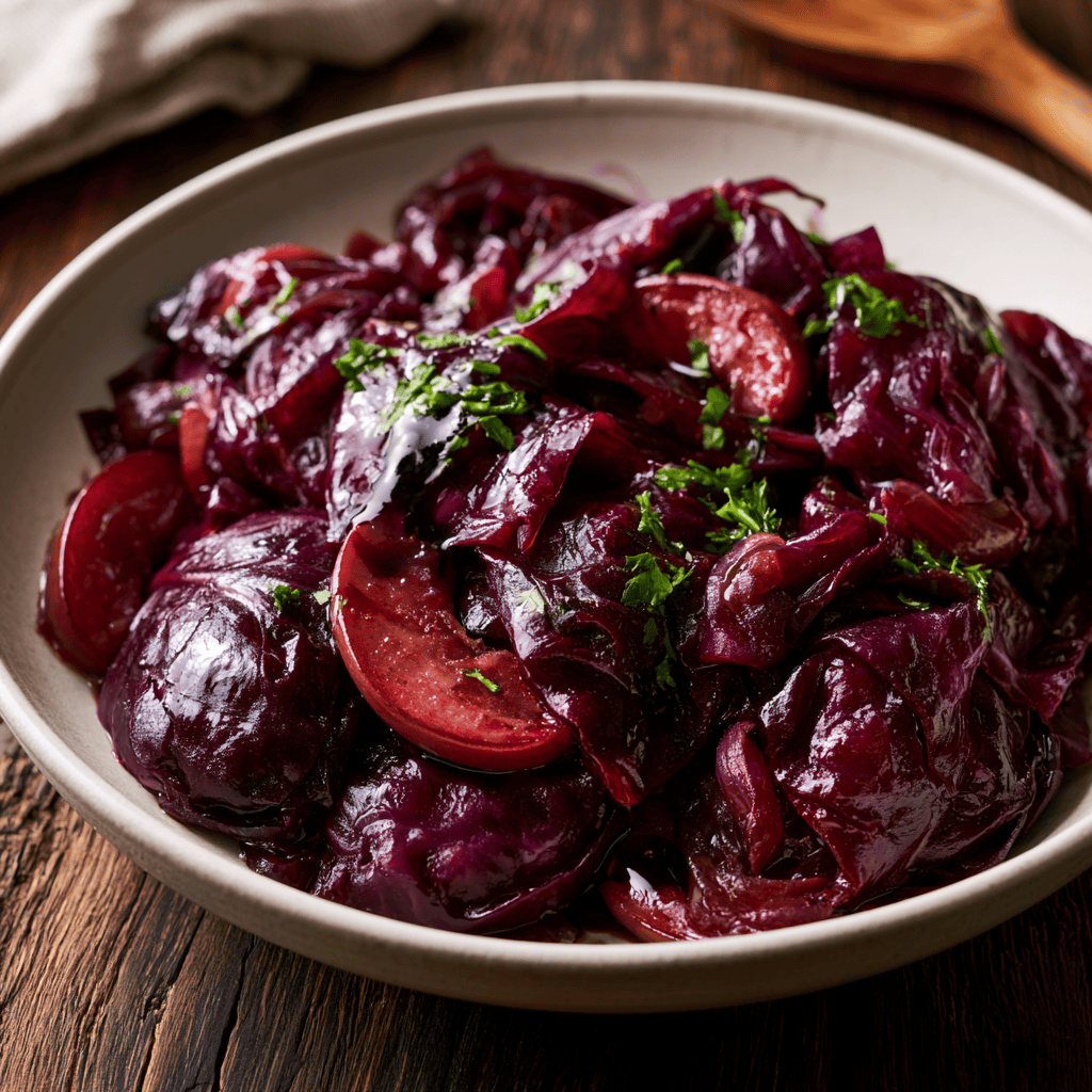 Step-by-step preparation of Braised Red Cabbage with Balsamic (Braised Red Cabbage with Balsamic)