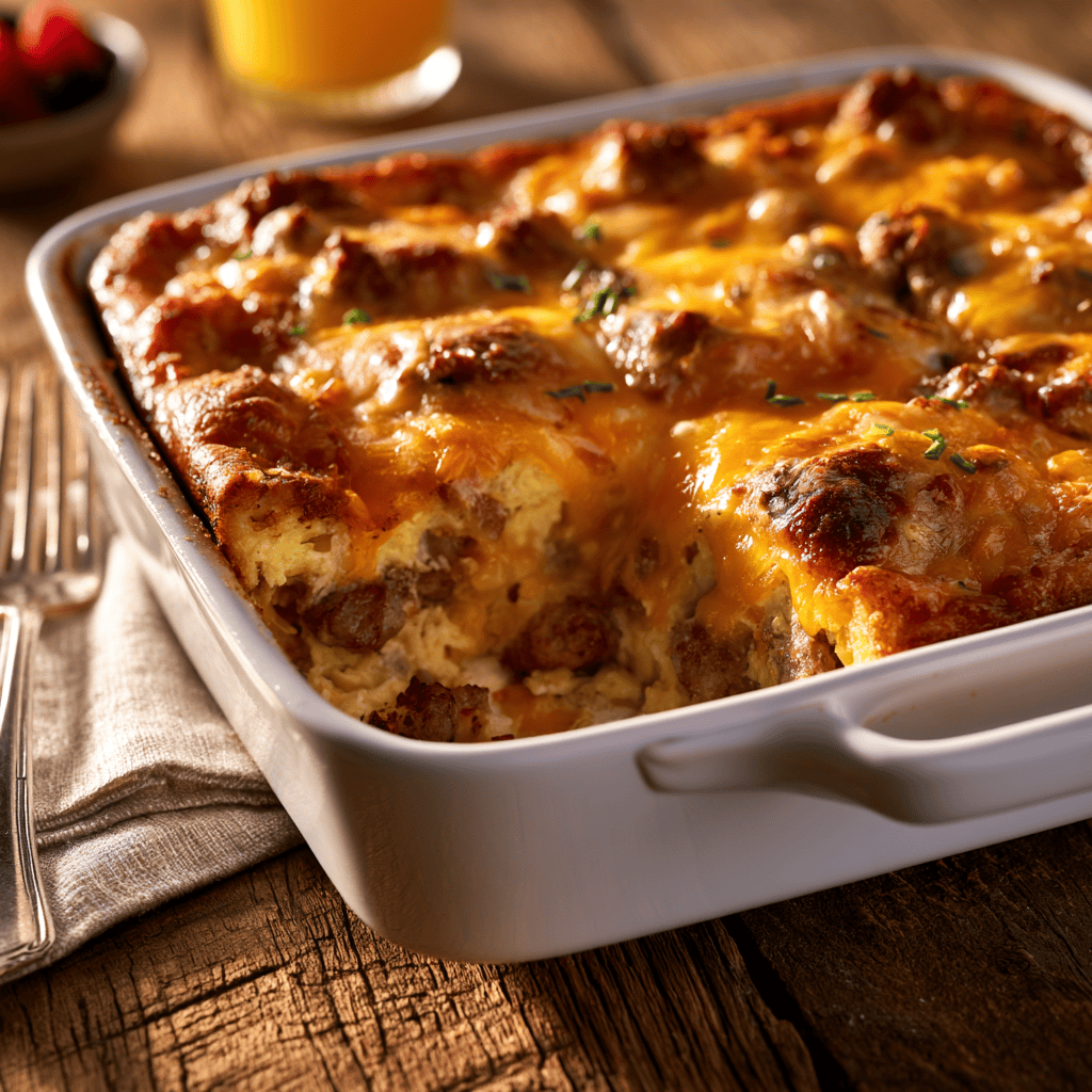 Cheddar Ranch Breakfast Casserole Step-by-step preparation of Cheddar Ranch Breakfast Casserole (Cheddar Ranch Breakfast Casserole)