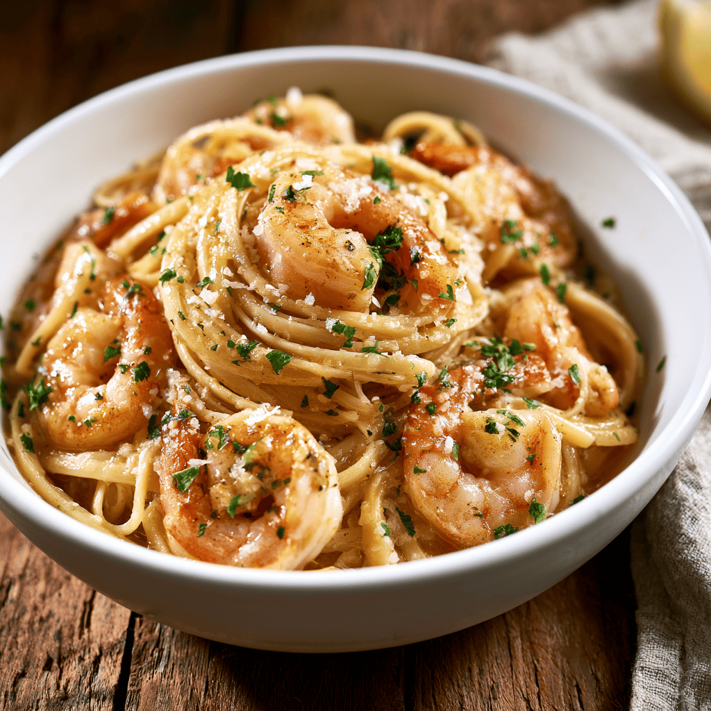 Classic Shrimp Scampi Recipe (Easy Dinner) Step-by-step preparation of Classic Shrimp Scampi Recipe (Easy Dinner) (Classic Shrimp Scampi)