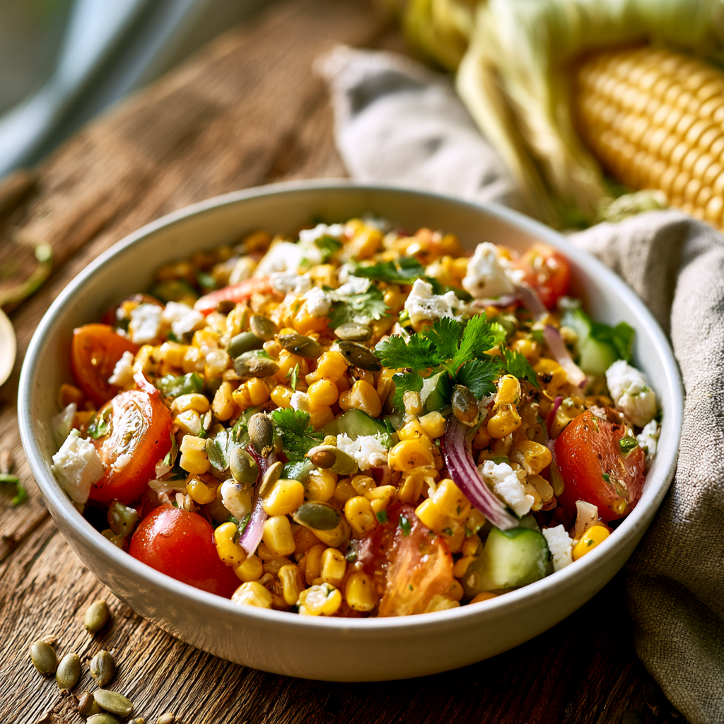 Corn Salad Step-by-step preparation of Corn Salad (corn salad)