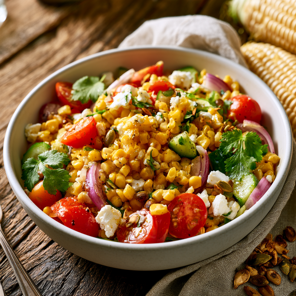 Corn Salad Serving suggestion for Corn Salad โ corn salad