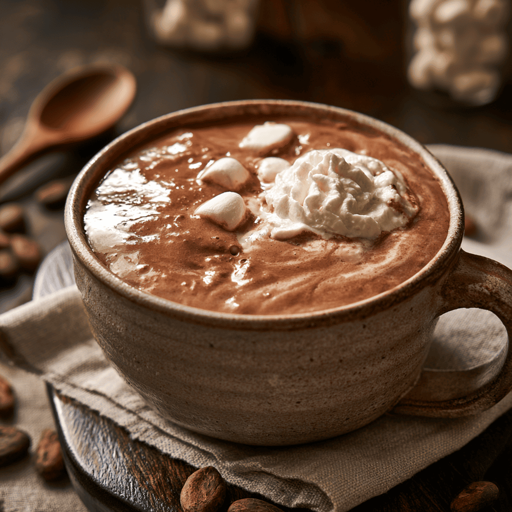Creamy Slow Cooker Hot Chocolate Step-by-step preparation of Creamy Slow Cooker Hot Chocolate (slow cooker hot chocolate)