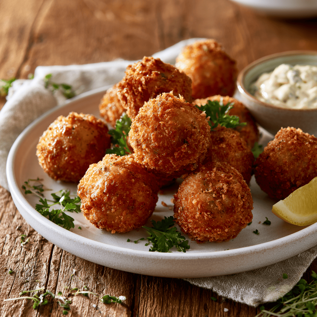 Step-by-step preparation of Crispy Crab Balls (crispy crab balls)