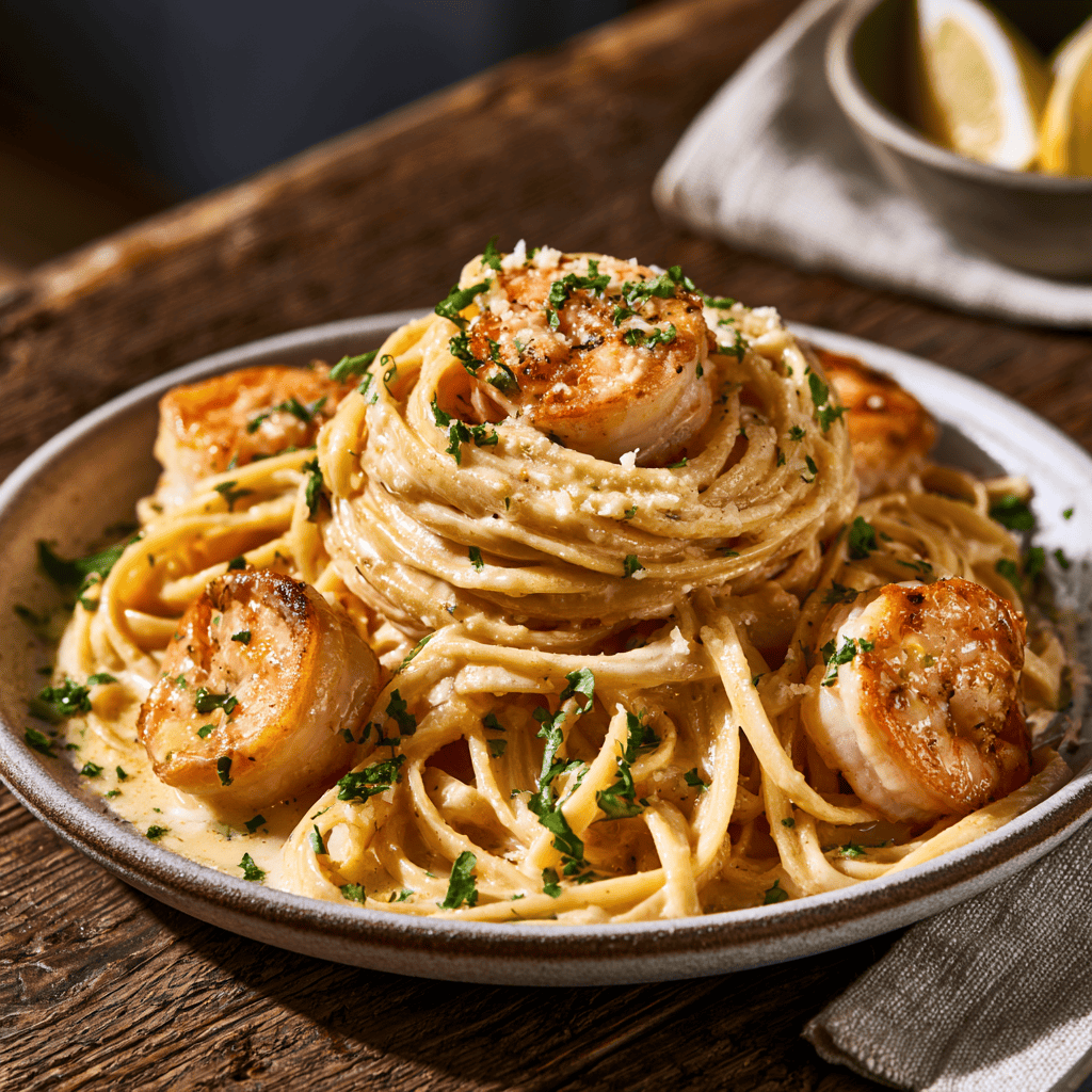 Easy Shrimp Linguine Recipe (With Garlic Butter) Step-by-step preparation of Easy Shrimp Linguine Recipe (With Garlic Butter) (Easy Shrimp Linguine Recipe)