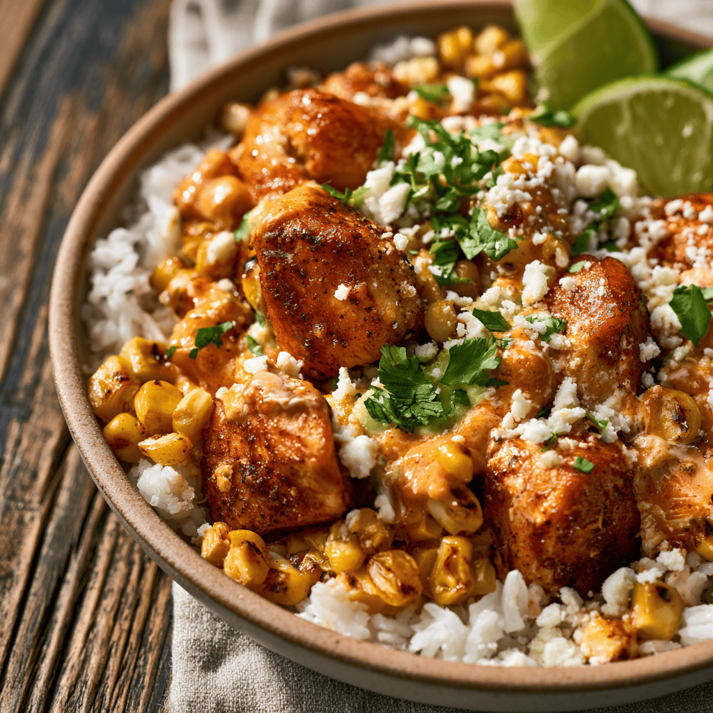Easy Street Corn Chicken Rice Bowls (Meal Prep) Step-by-step preparation of Easy Street Corn Chicken Rice Bowls (Meal Prep) (street corn chicken rice bowls)