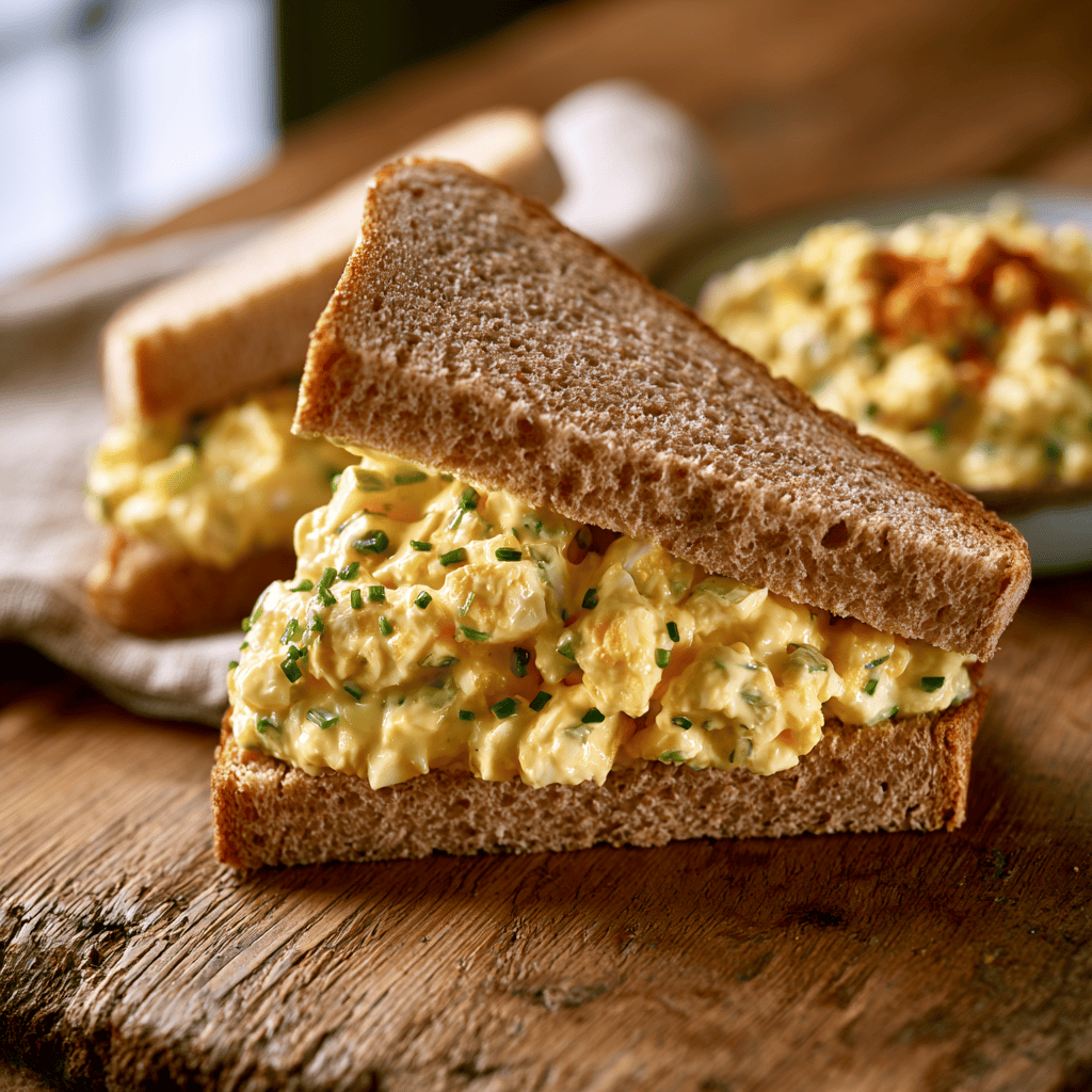 Serving suggestion for Egg Salad Recipe — Egg Salad Recipe