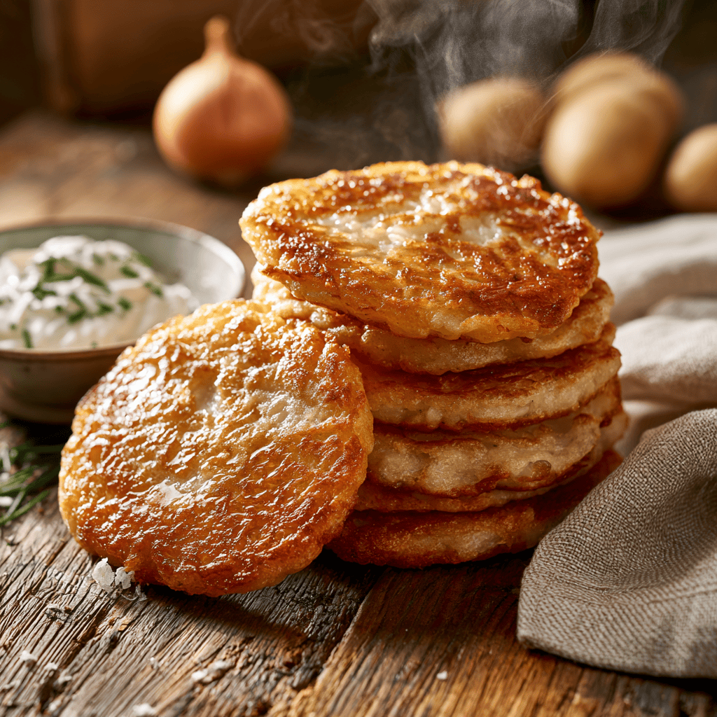 German Potato Pancakes (Reibekuchen) — homemade German Potato Pancakes recipe