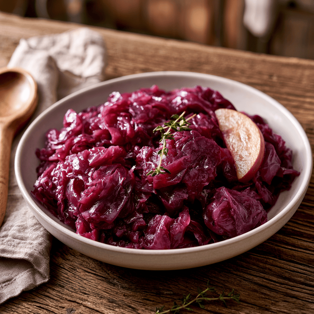 German Red Cabbage (Rotkohl) Serving suggestion for German Red Cabbage (Rotkohl) โ German Red Cabbage