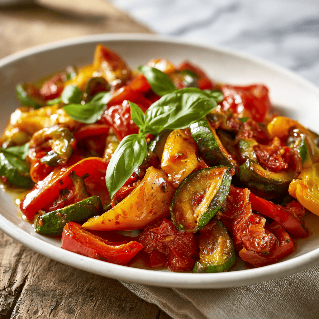 Healthy Sautéed Vegetable Medley Serving suggestion for Healthy Sautéed Vegetable Medley — sautéed vegetable medley