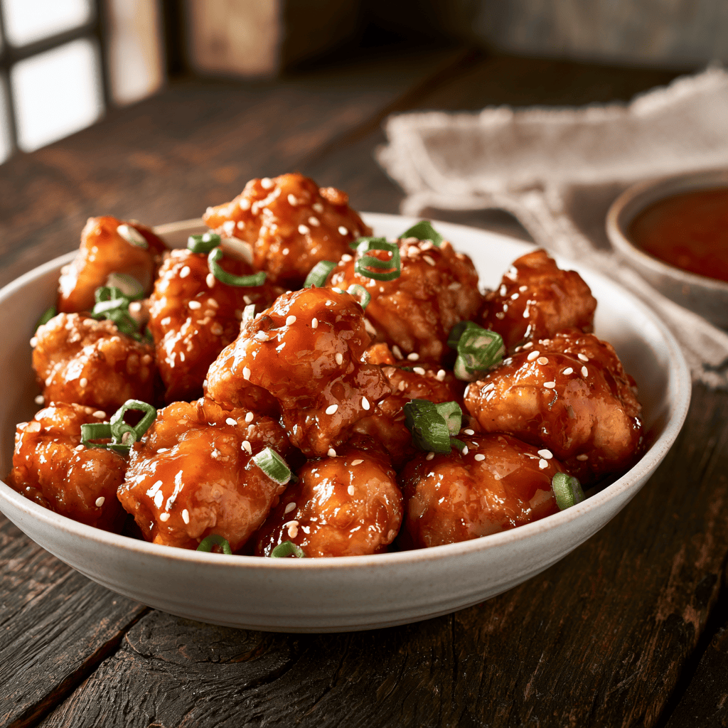 Step-by-step preparation of High-Protein Honey Sriracha Chicken (Meal Prep) (honey sriracha chicken)