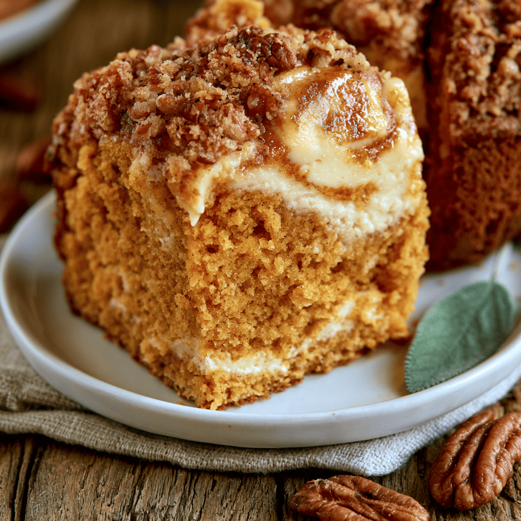 Pumpkin Cream Cheese Crumb Cake Step-by-step preparation of Pumpkin Cream Cheese Crumb Cake (Pumpkin Cream Cheese Crumb Cake)