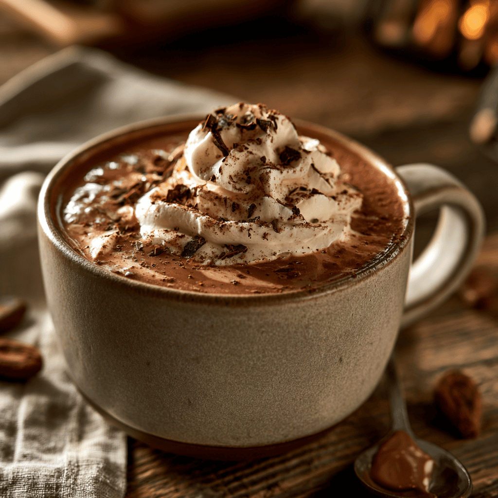 Rich European Hot Chocolate Serving suggestion for Rich European Hot Chocolate โ European hot chocolate