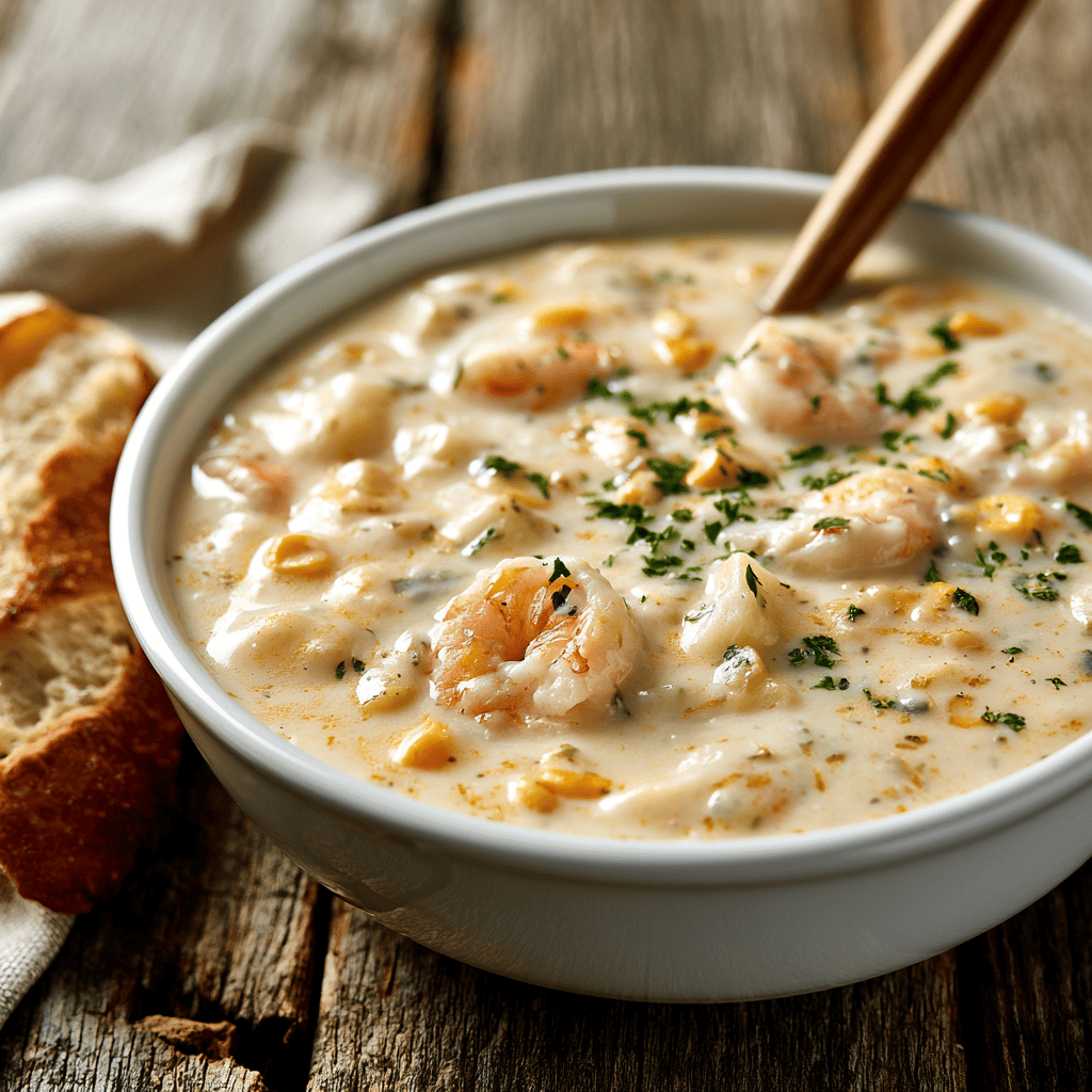 Shrimp Chowder Step-by-step preparation of Shrimp Chowder (Shrimp Chowder)