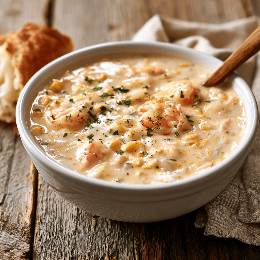 Shrimp Chowder Serving suggestion for Shrimp Chowder β Shrimp Chowder