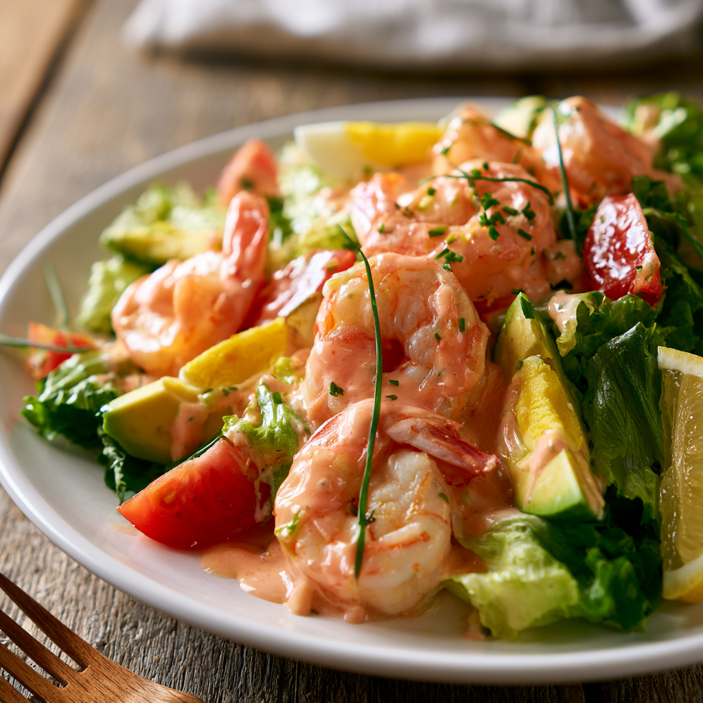 Shrimp Louie Salad Serving suggestion for Shrimp Louie Salad β Shrimp Louie Salad