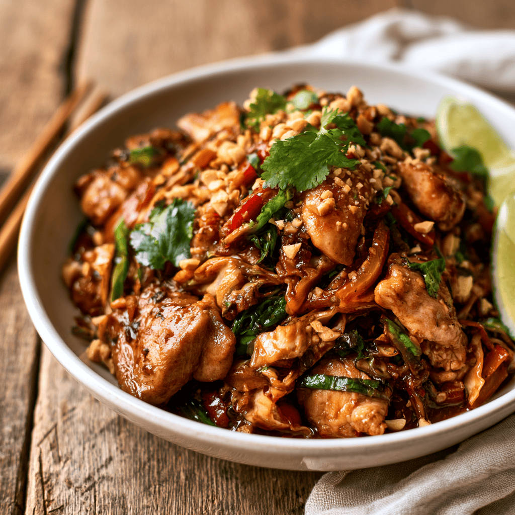 Thai Chicken Cabbage Stir Fry Step-by-step preparation of Thai Chicken Cabbage Stir Fry (Thai chicken cabbage stir fry)