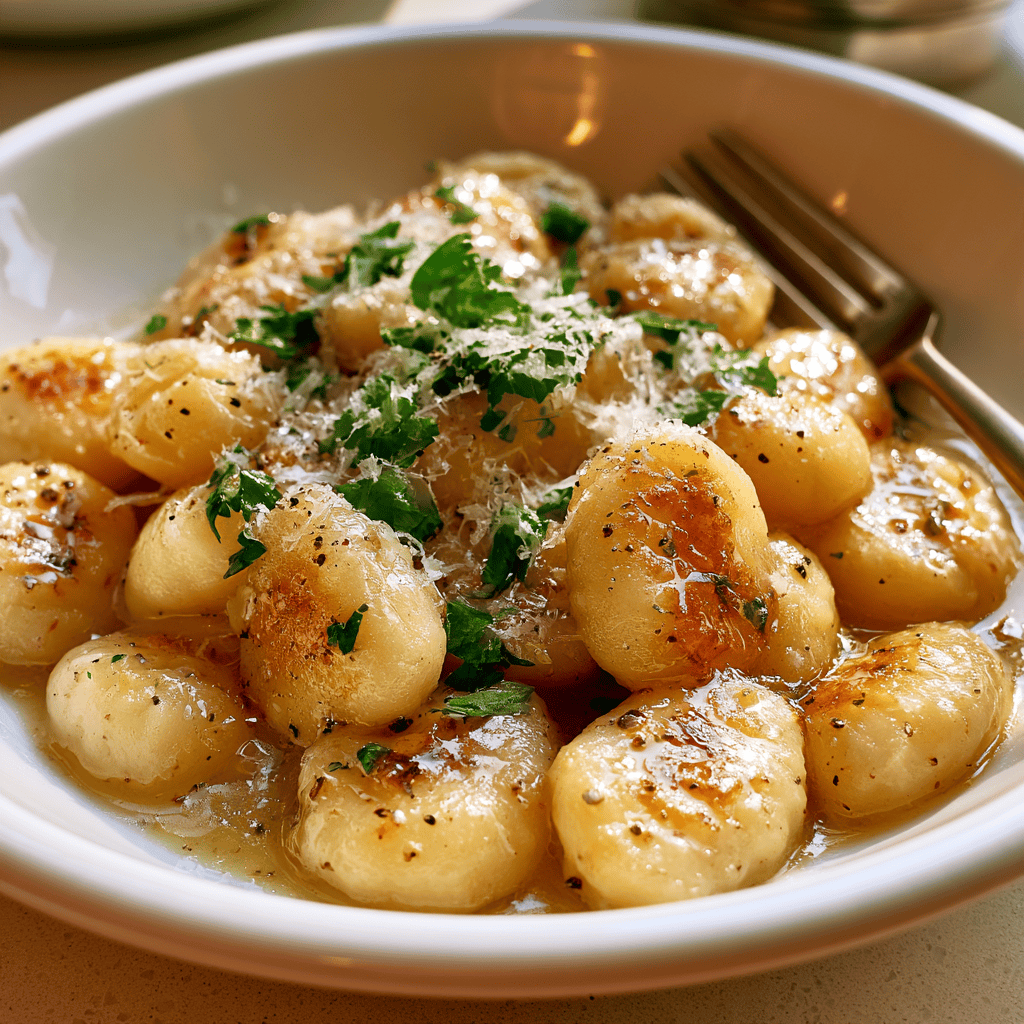 15-Minute Garlic Parmesan Gnocchi — homemade Garlic Parmesan Gnocchi recipe