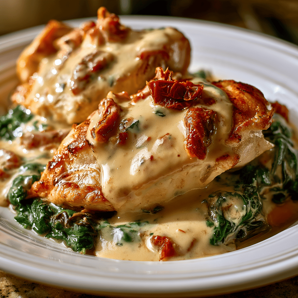 Step-by-step preparation of 20-Minute Creamy Tuscan Chicken (Creamy Tuscan Chicken)