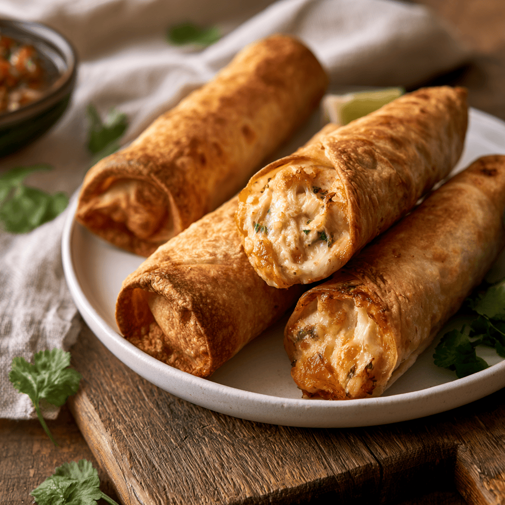 Step-by-step preparation of Baked Cream Cheese Chicken Taquitos (Easy Dinner) (Baked Cream Cheese Chicken Taquitos)