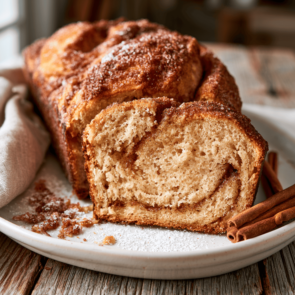 Step-by-step preparation of Bakery-Style Cinnamon Sugar Donut Bread (Cinnamon Sugar Donut Bread)