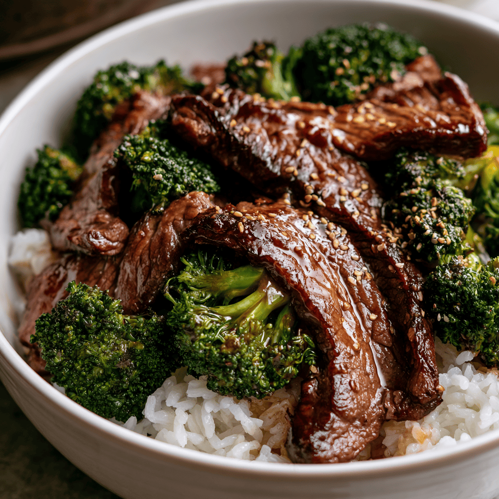 Batch-Cooked Beef and Broccoli Bowls — homemade beef and broccoli bowls recipe