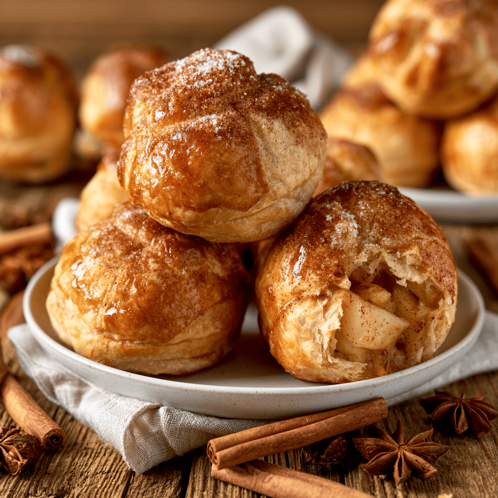 Bite-Sized Apple Pie Bombs with Cinnamon Sugar — homemade apple pie bombs recipe