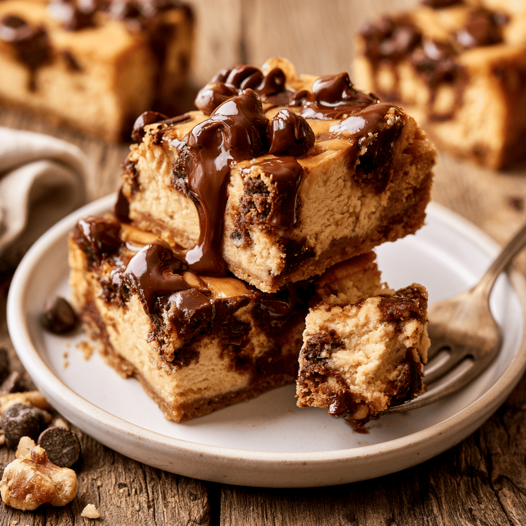 Brown Butter Chocolate Chip Cheesecake Bars — homemade Brown Butter Chocolate Chip Cheesecake Bars recipe