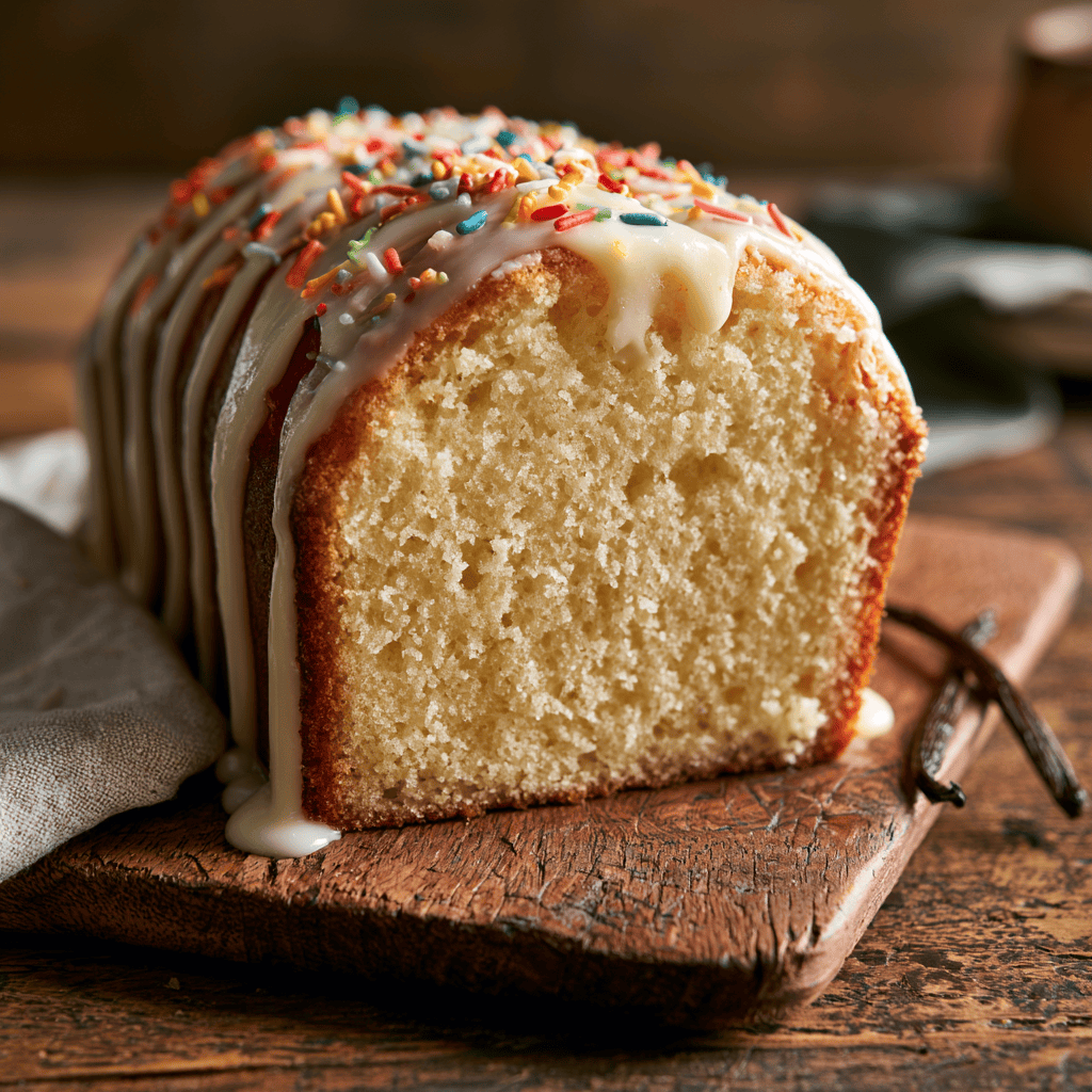 Buttery & Moist Vanilla Birthday Pound Cake Step-by-step preparation of Buttery & Moist Vanilla Birthday Pound Cake (vanilla pound cake)