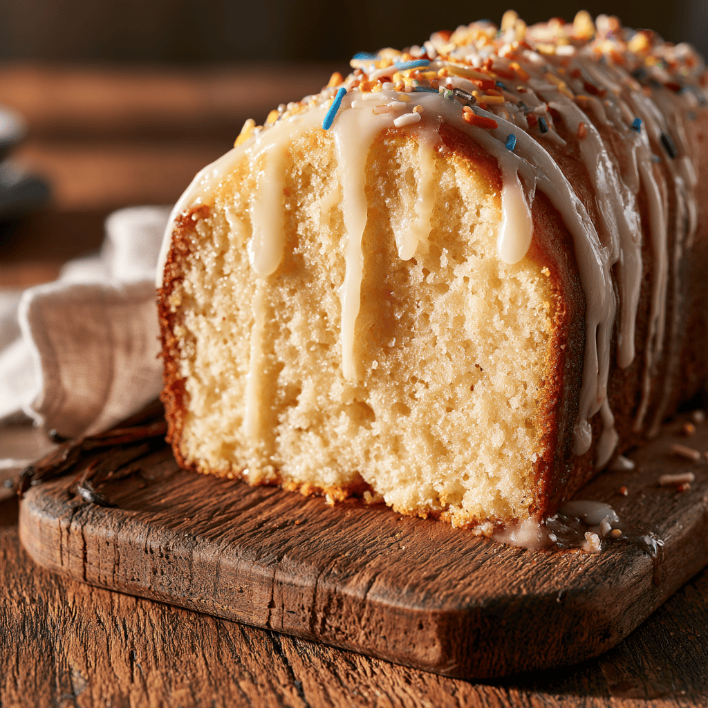 Buttery & Moist Vanilla Birthday Pound Cake — homemade vanilla pound cake recipe