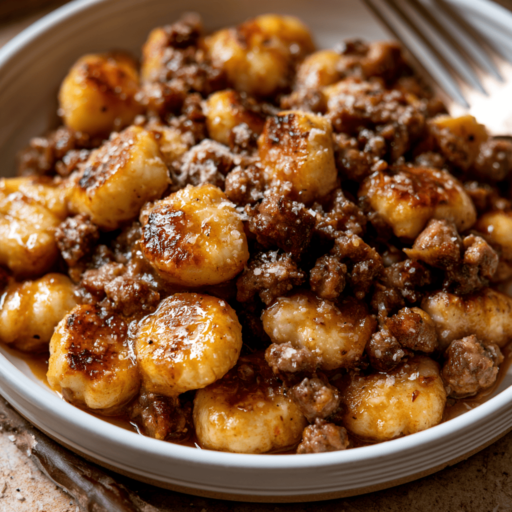 Cauliflower Gnocchi with Sausage Serving suggestion for Cauliflower Gnocchi with Sausage β cauliflower gnocchi with sausage