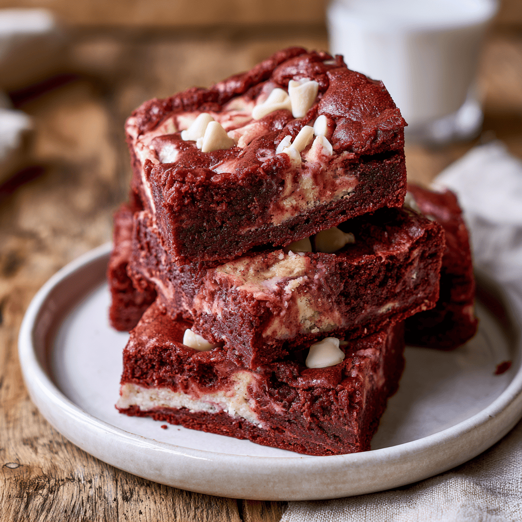 Chewy Red Velvet Cookie Bars with Cream Cheese — homemade red velvet cookie bars recipe