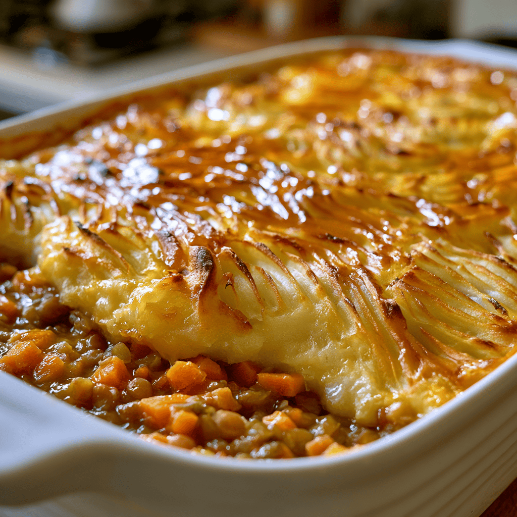Comforting Lentil Shepherd's Pie Step-by-step preparation of Comforting Lentil Shepherd's Pie (Lentil Shepherd's Pie)