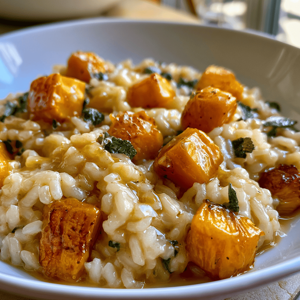 Cozy Butternut Squash Risotto Step-by-step preparation of Cozy Butternut Squash Risotto (butternut squash risotto)