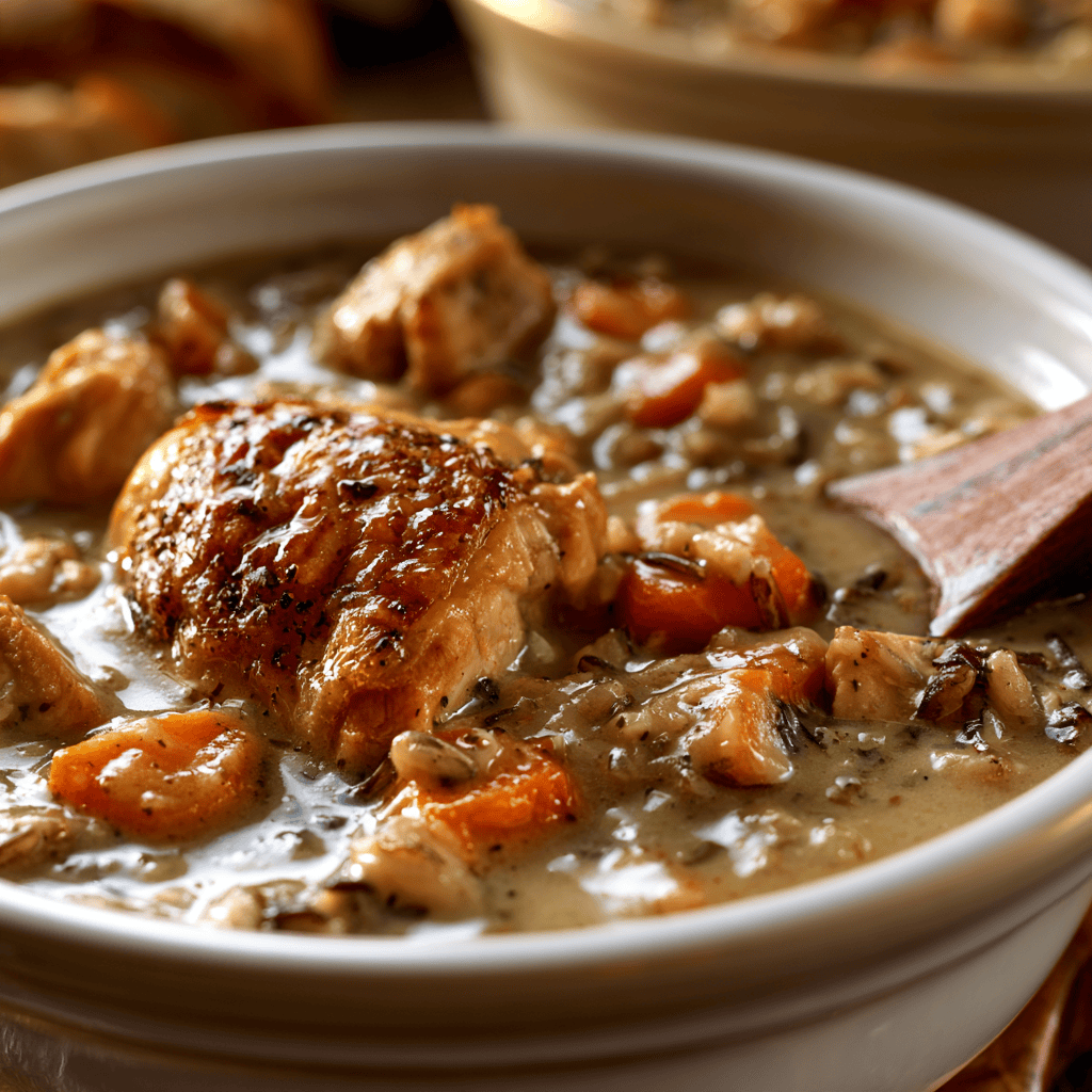 Step-by-step preparation of Cozy Chicken & Wild Rice Soup (chicken and wild rice soup)