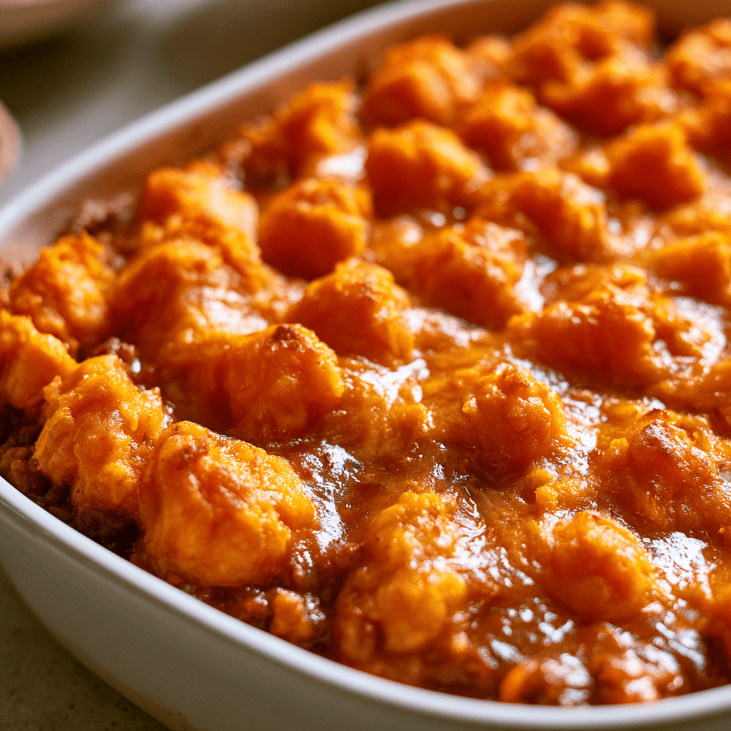 Serving suggestion for Cozy Sweet Potato Shepherd's Pie — sweet potato shepherd's pie