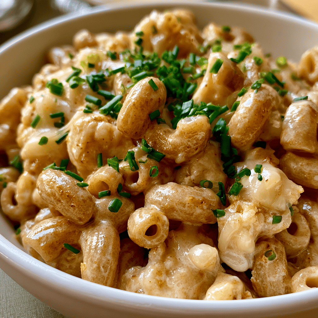 Creamy Cauliflower Mac (Dairy-Light) Serving suggestion for Creamy Cauliflower Mac (Dairy-Light) โ Creamy Cauliflower Mac