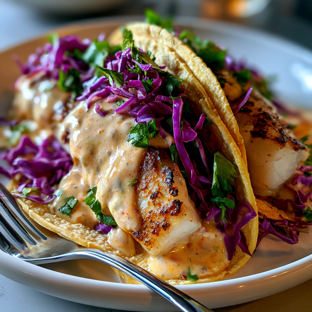 Crispy Fish Tacos in 15 Minutes Serving suggestion for Crispy Fish Tacos in 15 Minutes โ crispy fish tacos